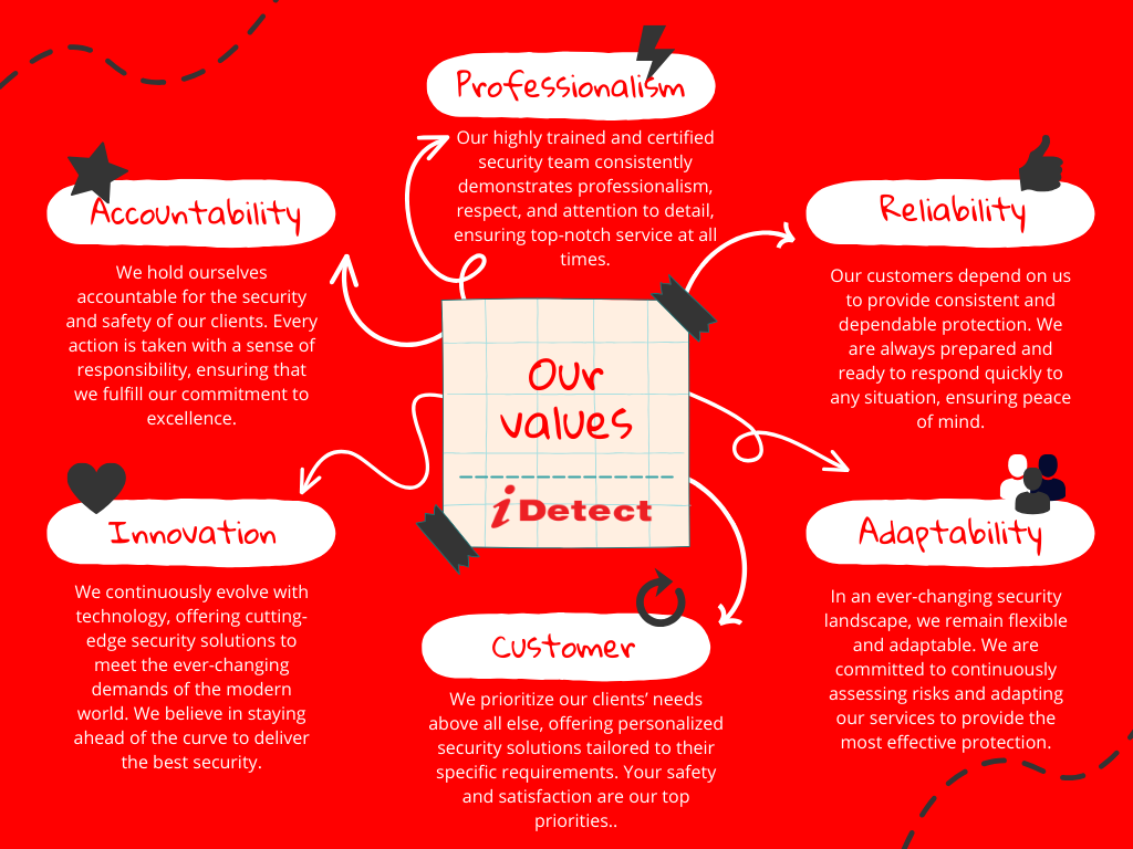 iDetect's Security Solutions Values